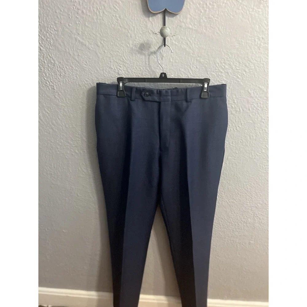 Tommy‎ Hilfiger Men's Blue Wool Suit Suit Size 40R Pants 35x31